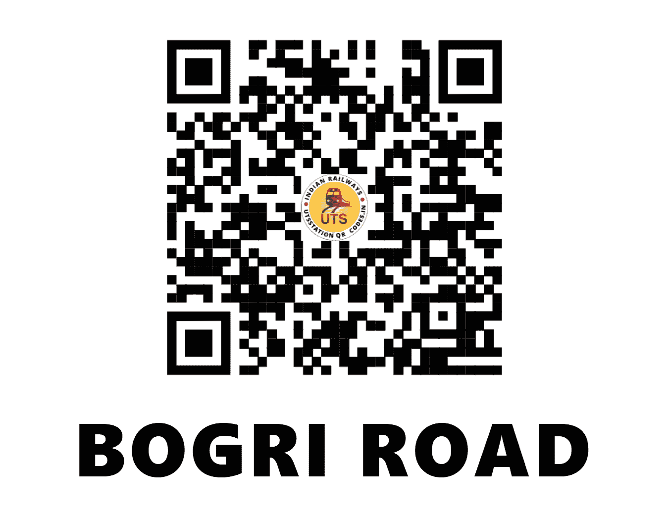 UTS QR Code for BOGRI ROAD - BGO - SE (WEST BENGAL)